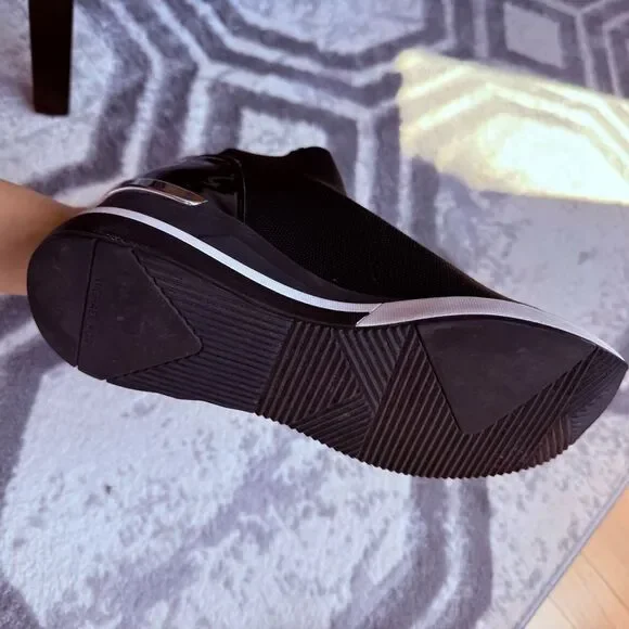 Michael Michael Kors Skyler Stretch-Knit Sock Sneaker in Black 9 - Picture 12 of 13